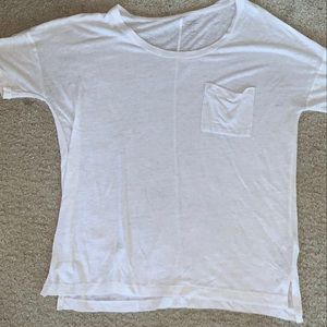 White pocket tee